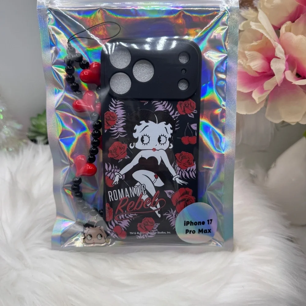Betty Boop iPhone 17 Pro Max Case with Phone lanyard
